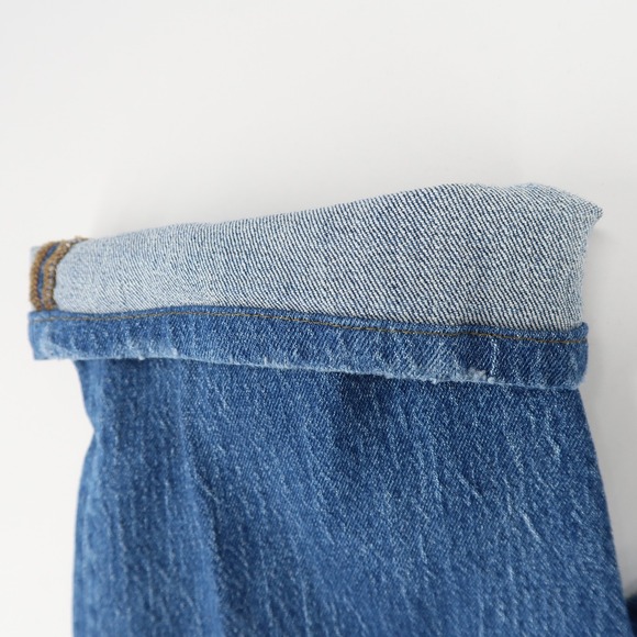 Madewell Perfect Vintage Wide-Leg Jeans Womens 25 Blue High Rise Crop Stretch - Picture 12 of 12